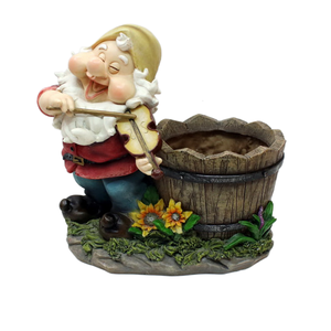 Hada de resina polivinílica para acampar, forma de caravana, estatua de jardín de hadas, figurita de casa, casa de árbol con luz Led con energía Solar - Product Image 4