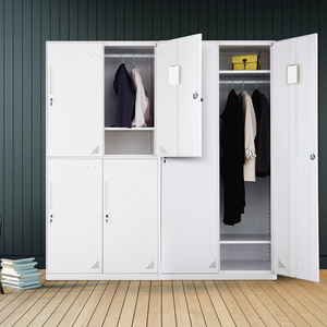 Casillero de metal de acero convertible de diseño moderno, armario ajustable de varias puertas para gimnasio escolar, oficina, archivadores de uso hospitalario - Product Image 4