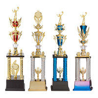 Trophée de volley-ball en plastique fabriqué en Chine pour les tournois et événements de volley-ball