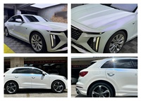 Film de protection intégral pour voiture en PVC importé, blanc aurore, avec finition nacrée brillante, anti-UV et anti-rayures, vente en gros