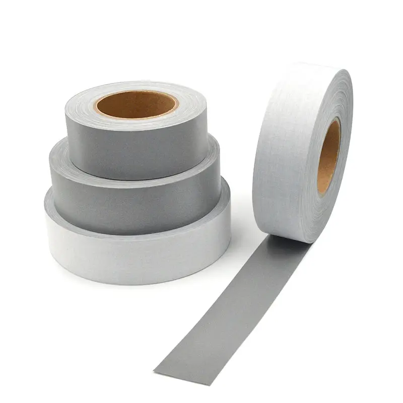 1cm 2cm 5cm High Reflection Sew on Tape High Visibility Reflective Warning Strip for Safety Clothing