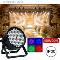 120 Projecteurs LED Par RGBW 3W 300W IP20 DMX512 pour Scène, Éclairage de Lavage Silencieux avec Ventilateur, Boîtier en Aluminium pour Mariages, Discothèques et Bars
