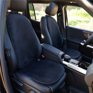 Coussin de siège de voiture en peluche courte, pièce unique, chaud pour l'hiver, antidérapant, accessoires de voiture DIY - Product Image 1