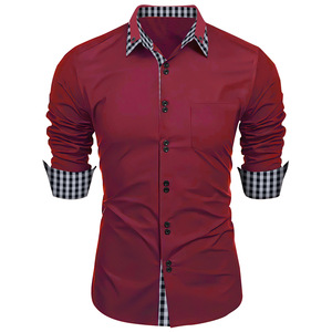 <span class=keywords><strong>Camicia</strong></span> nuova moda abbigliamento <span class=keywords><strong>uomo</strong></span> primavera e autunno moda <span class=keywords><strong>a</strong></span> <span class=keywords><strong>scacchi</strong></span> colore bloccato Business snellente <span class=keywords><strong>camicia</strong></span> Casual - Product Image 6