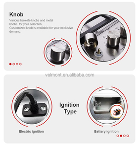 เตาแก๊สเตาแก๊สแบบ4หัวเตาแก๊สเหล็กหล่อสำหรับห้องครัวแบบกำหนดเอง - Product Image 5