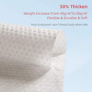 Petits mouchoirs en coton biodégradables jetables personnalisés de 20x20 cm <span class=keywords><strong>Serviette</strong></span> de visage non tissée pour les soins de la peau - Product Image 2