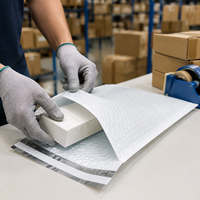 Enveloppes à bulles polyéthylène # Enveloppes d'expédition matelassées auto-adhésives imperméables 6x10 pouces, sacs de courrier personnalisés imprimés, vente en gros