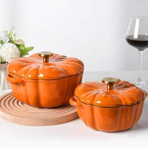<span class=keywords><strong>Cocotte</strong></span> de Hierro Fundido <span class=keywords><strong>con</strong></span> Forma de Calabaza - Olla Holandesa <span class=keywords><strong>con</strong></span> Tapa Antiadherente para Guisos y Sopas, Sirve de 3 a 5 Personas, Decoración para Halloween y Acción de Gracias, Regalo - Product Image 2