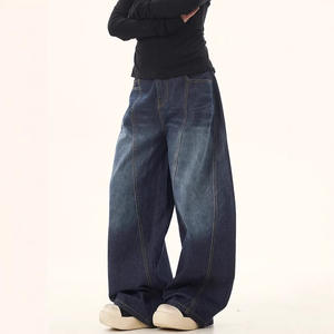 Pantalon homme décontracté et polyvalent, coupe droite, léger, style rétro américain déstructuré, design à boutonnage simple, coupe scimitar, pour le streetwear - Product Image 2