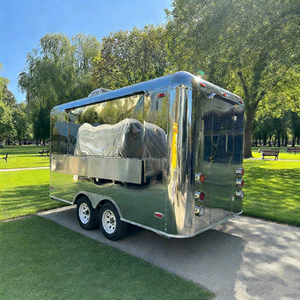 <b>Stainless</b> <b>Steel</b> Mobile Food Trailer Warm Interior Lighting Neon Accent Commercial Catering Vehicle Hotdog Ice Cream Fast Food - Product Image 6