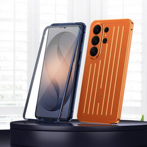 Étui magnétique en alliage d'aluminium pour <span class=keywords><strong>Samsung</strong></span> S26 Ultra avec verre trempé intégré, protection intégrale à 360°, style <span class=keywords><strong>valise</strong></span> - Product Image 4