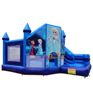 Attractive Elsa Jumping Castle Frozen Bounce Slide Combo Frozen Bouncy Castle For Sale