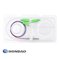 Acoplador FBT 1x2 de Doble Ventana SC/APC, Divisor Óptico de Potencia en Mini Tubo de Acero