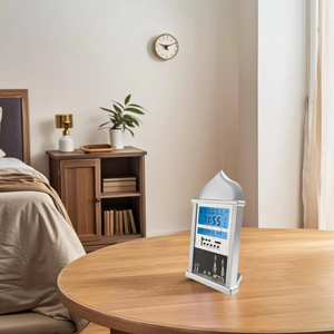 Hot Bán Azan Nhà Thờ Hồi Giáo Lịch Hồi Giáo Cầu Nguyện Đồng Hồ Treo Tường Báo Động Hồi Giáo Nhà Thờ Hồi Giáo Azan Lịch Ramadan Trang Trí Nội Thất Với Điều Khiển Từ Xa - Product Image 3