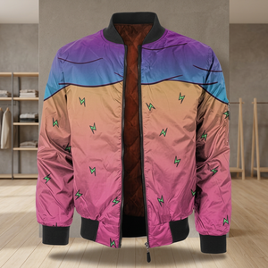 Chaqueta Bomber de Invierno Casual, Ecológica, Reversible, Transpirable, Impermeable, Acolchada, Personalizada, para Unisex - Product Image 3