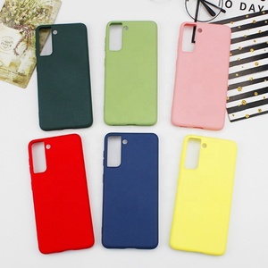 Funda de Silicona Líquida para Samsung Galaxy S21 Ultra 5G, Funda Trasera Suave para Galaxy A02/M02/A52/A72 - Product Image 1