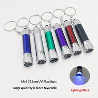 Lampe torche UV en alliage d'aluminium modèle C-X3, mini lampe de détection portable 395 nm pour durcissement de colle sans ombre, sans batterie