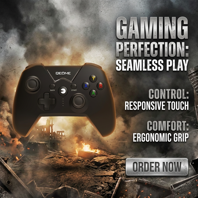 C-STAR X-360 USB-C Wired Game Controller with Vibration Motor Linear Button Compatible for 360/PC/Tablet