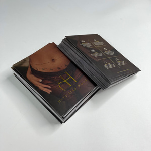 Carte de remerciement personnalisée imprimée en couleur, avec logo personnalisé, pour l'emballage de vêtements et de cosmétiques en vente au détail - Product Image 5