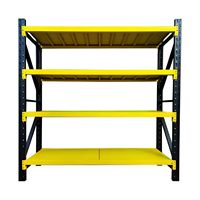 Étagère de garage robuste à 4 niveaux pour la logistique, le stockage de marchandises et la maison