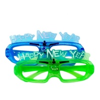 Lunettes Flash LED lumineuses bonne année allumer des lunettes EL pour enfants adultes fournitures de fête lueur Led jouets