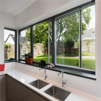 NFRC AS2047 CE NFRC AS2047 TOMA Europäischer Standard Doppelverglasung Aluminium-Fenster Moderne Schiebefenster für Häuser Aluminiumlegierung Edelstahl