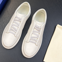 Baskets de skate rétro de luxe pour homme, en cuir véritable pleine fleur de vache, à lacets, style décontracté et professionnel, de marque de créateur