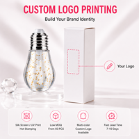Gloss à lèvres RTS 8ml effet ampoule, huile à lèvres changeante de couleur avec feuille d'or, 10 styles, faible MOQ 3 pièces, vente en gros, logo personnalisé