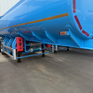 Semi-remorque citerne en alliage d'aluminium légère à deux compartiments avec suspension pneumatique, certifiée ISO, pour le <span class=keywords><strong>transport</strong></span> <span class=keywords><strong>de</strong></span> carburant et d'essence, 30 m³, avec dolly - Product Image 3