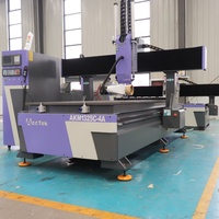 Routeur CNC 4 axes AKM1325 pour la sculpture sur bois, machine à meubles avec table mobile ATC, routeur 3D pour le travail du bois, MDF, PVC, acrylique, mousse