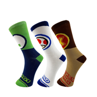 HY-2069 Nouveau Vente en gros Mario Chaussettes Hommes Femmes Nouveauté Crazy Cotton Design Long Basket Chaussettes Couples