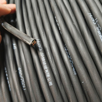 Kabel Pompa Submersible Huaqi JHS 4x1mm 4 Core IP67 Tahan Air, Kabel Karet untuk Pompa Air Mancur Akuarium Kecil dan Pompa Drainase