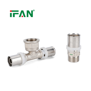 Raccord de tuyauterie PEX en acier inoxydable <span class=keywords><strong>multicouche</strong></span> IFAN OEM disponible en couleur blanche, 16-32 mm, raccord à sertir - Product Image 1