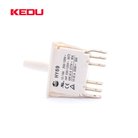 Interrupteur à bouton poussoir blanc KEDU HY69 6 broches ON-(ON) avec approbation UL TUV CE
