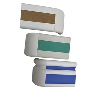 Pasamanos de Pared para Hospital, Diseño Moderno, de PVC y Aleación de Aluminio, Montaje Lateral, Equipo de Seguridad, <span class=keywords><strong>15</strong></span> Colores, Longitud de 4m/unidad, Punto Verde, 138mm - Product Image 2