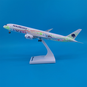 Modèle d'avion Airbus et Boeing de 30 cm avec éclairage LED, en résine moulée sous pression, avec support d'exposition, objet de collection - Product Image 1