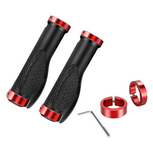 Accessoires de guidon de vélo de route, poignées antidérapantes en <span class=keywords><strong>caoutchouc</strong></span>, poignées de guidon pour <span class=keywords><strong>VTT</strong></span>, poignées de vélo pour BMX, cruisers, vélos pour enfants - Product Image 2