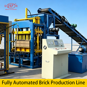 Machine à fabriquer des blocs Hongfa QT4-15s entièrement automatique avec équipe de service locale en Amérique du Sud parlant espagnol - Product Image 1