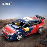 Cada C55033W 2025 1:24 Nuevo Kit de Modelo de Coche de Carreras MOC City C4 WRC con Pantalla de Velocidad, Set de Bloques de Construcción para Adultos, Regalo