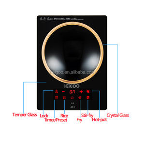 Cuiseur à induction <span class=keywords><strong>électrique</strong></span> concave <span class=keywords><strong>2500W</strong></span>, avec simple brûleur, appareil portable et en céramique <span class=keywords><strong>de</strong></span> verre - Product Image 3