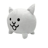La bataille des chats jeu de poupée périphériques jouets en peluche drôle rond chats blancs jouets en peluche populaires les chats de bataille cadeaux de poupée en peluche