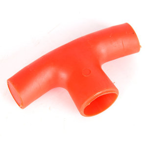 Plastic Handlebar <b>Cover</b> Orange Injection Molded For Agricultural Tools Construction Use - Product Image 2