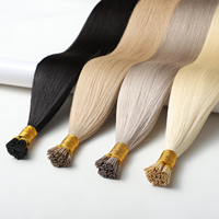 Extensions de cheveux naturels Remy 100% OEM en gros, invisibles, sans couture, pouvant être permanentées, avec liens à la kératine, paquet de mèches