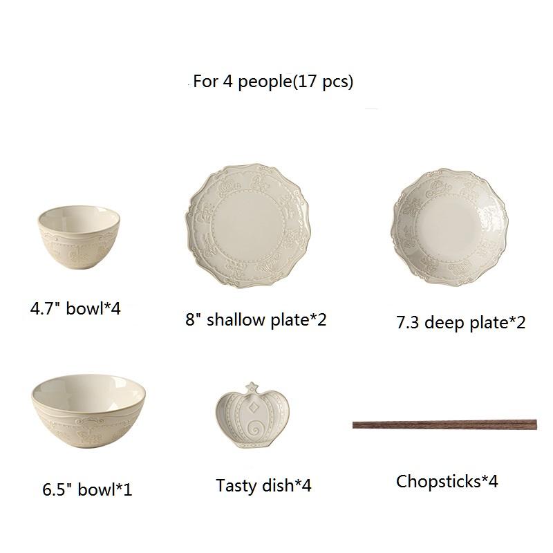 สำหรับ4คน (17ชิ้น)