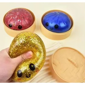 <b>Mix</b> Designs Hot Selling Mystery <b>Box</b> New Squishy Fidget Bun Rainbow Color Steamed Bun Stress Relief Fidget Toy for Kids Adults - Product Image 2