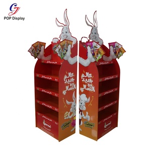 Tùy chỉnh hình đục lỗ các tông có thể tái chế POS hiển thị đứng sóng giấy in miễn phí đứng hiển thị đơn vị cho y học - Product Image 1