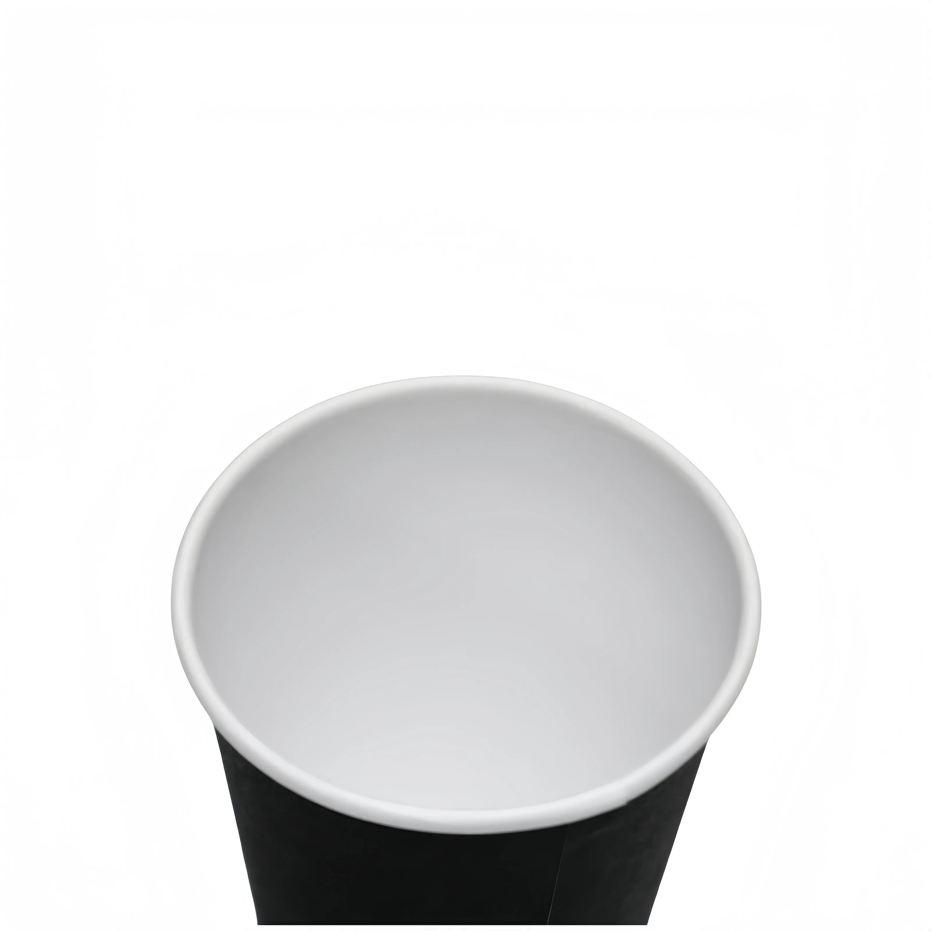 12oz logotipo personalizado desechable doble pared lámina de oro estampado Todo Negro taza de papel de café caliente