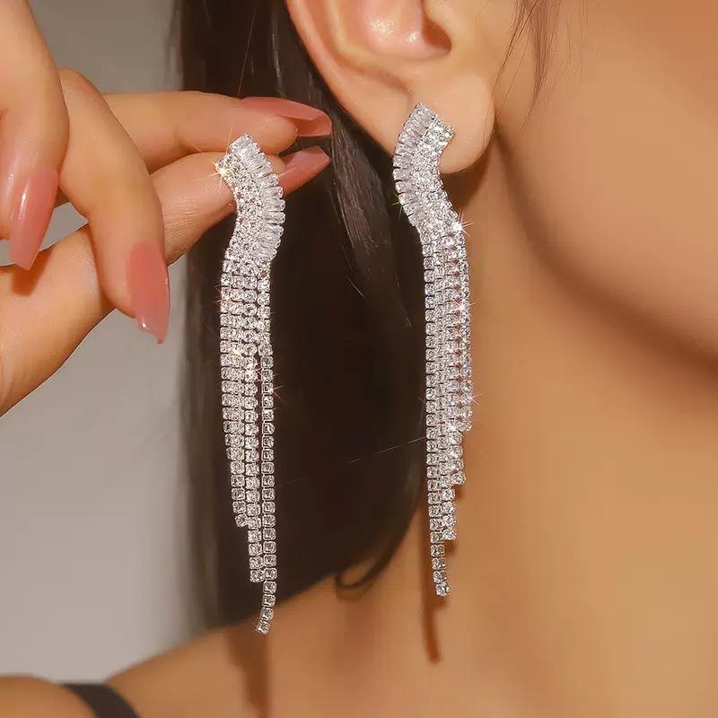 JXER116 - ต่างหูเพชรเซอร์คอนแบบเปลือย