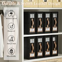 Boîte de rangement en tissu Oxford pour draps et vêtements, ensemble de draps en tissu quatre pièces pour armoire, housse de couette pour chambre à coucher