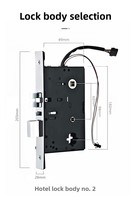 Cerradura Digital para Puerta de Hotel de Acero Inoxidable con Sistema de Gestión Hotelera y Llave Mecánica